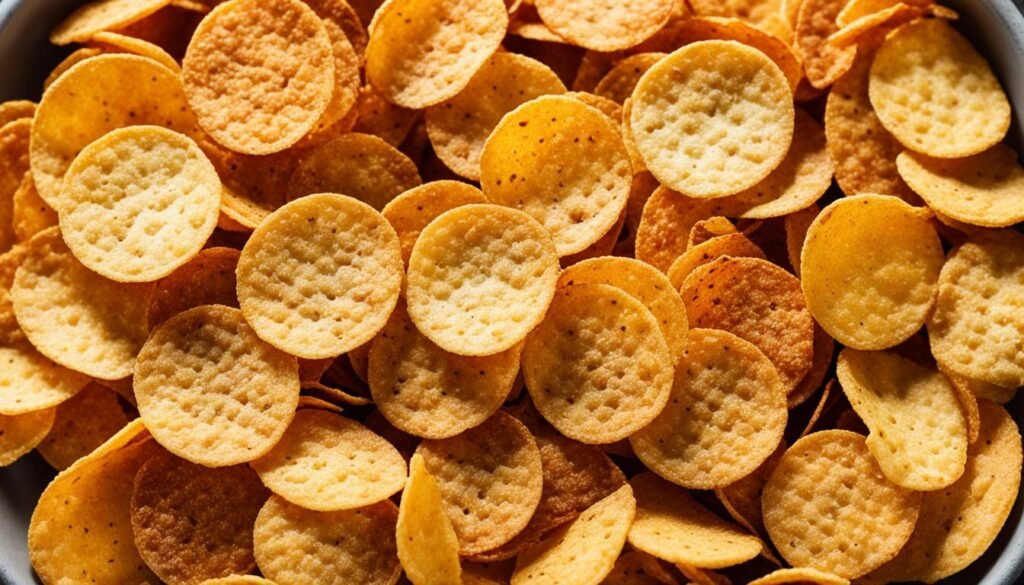 air-fried protein chips